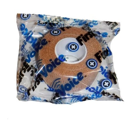 Think Safe First Voice 1in x 5 Yards Self Adhesive Bandage, Non-Latex , Tan TS-3187-T